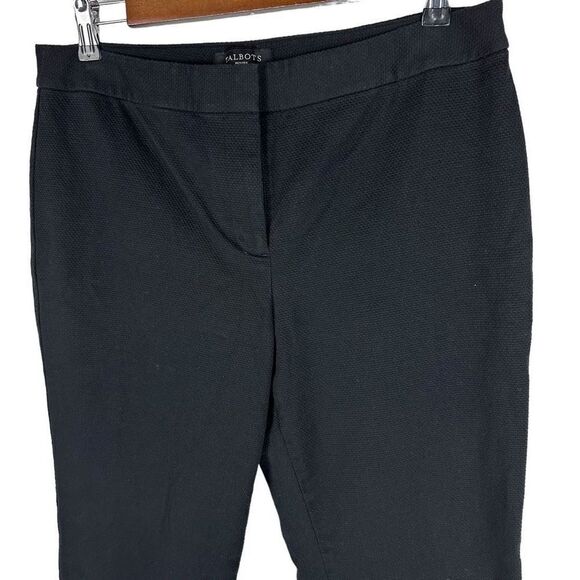 Talbots Black Textured Lined Pant size 10P - Picture 4 of 9